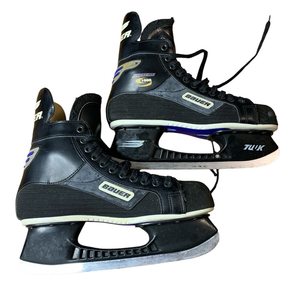 Vintage Bauer Supreme 1000 Hockey Skates - Made in Canada - Size 11D